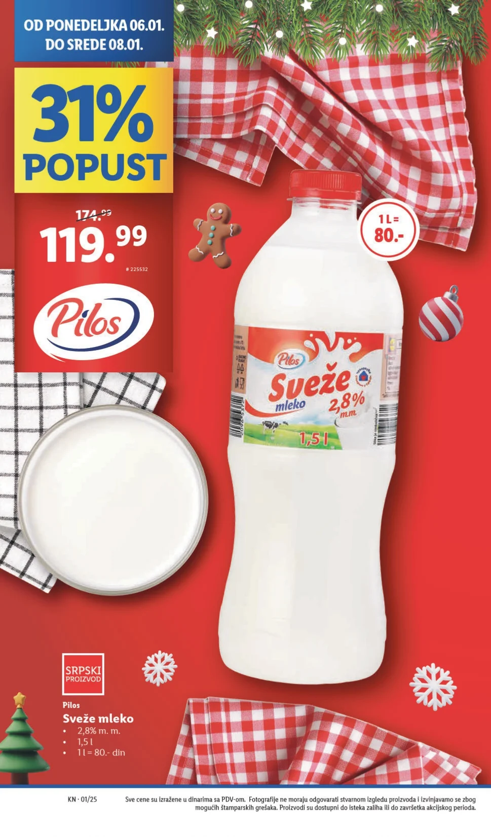 Lidl katalog PREHRANA 2-8.1.2025.