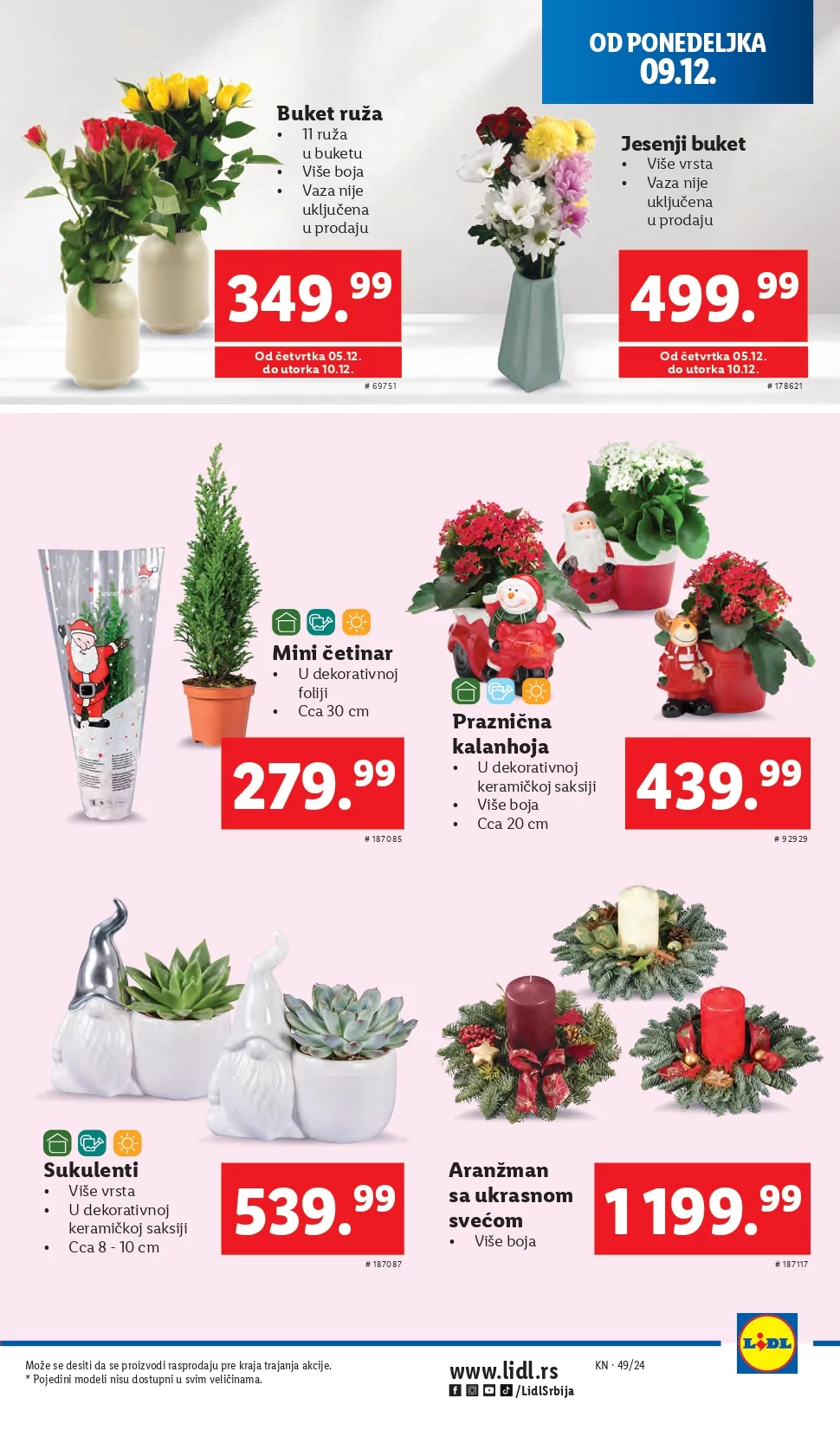 Lidl katalog PREHRANA 5-11.12.2024.