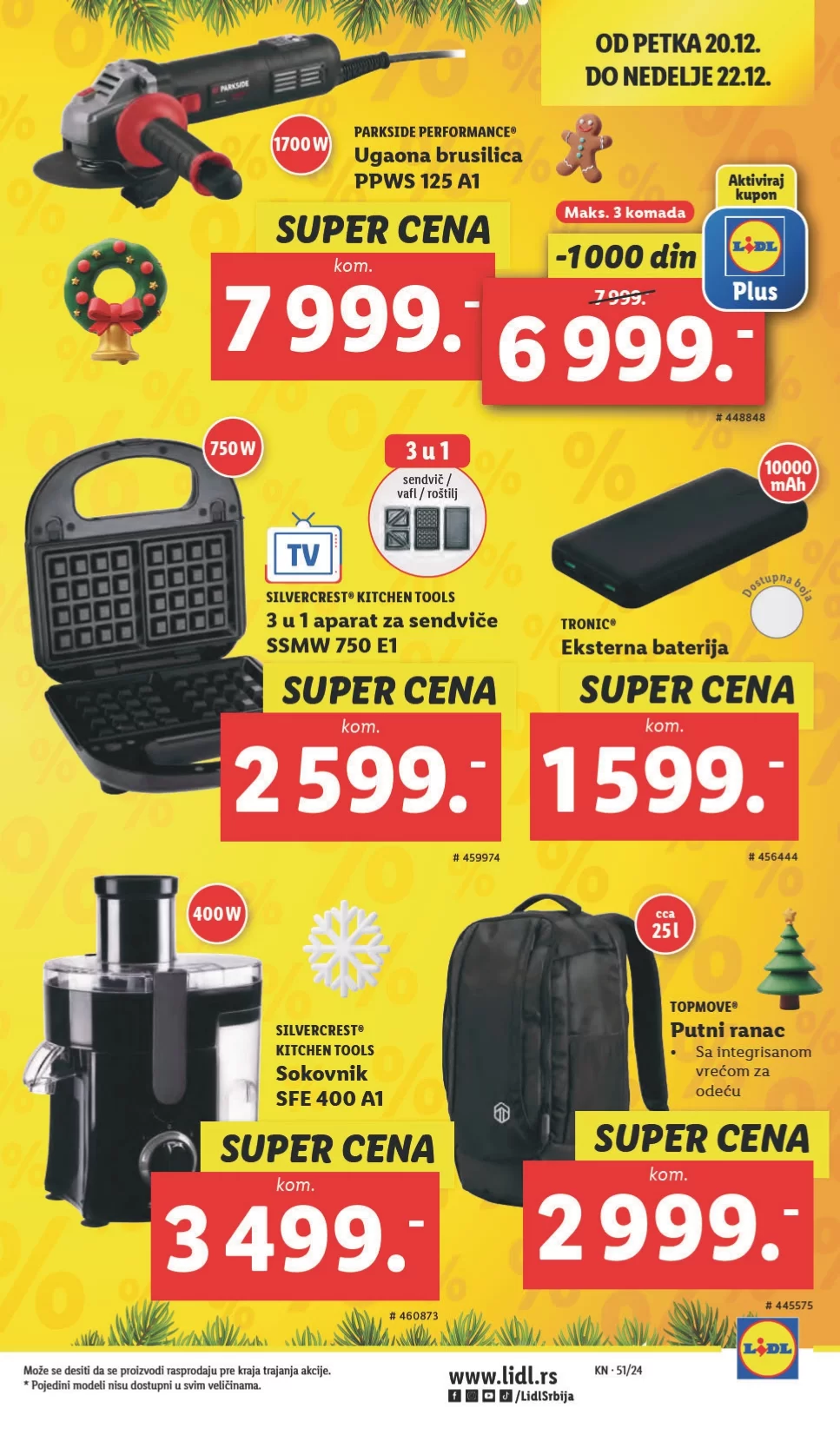 Lidl katalog PREHRANA 19-25.12.2024.