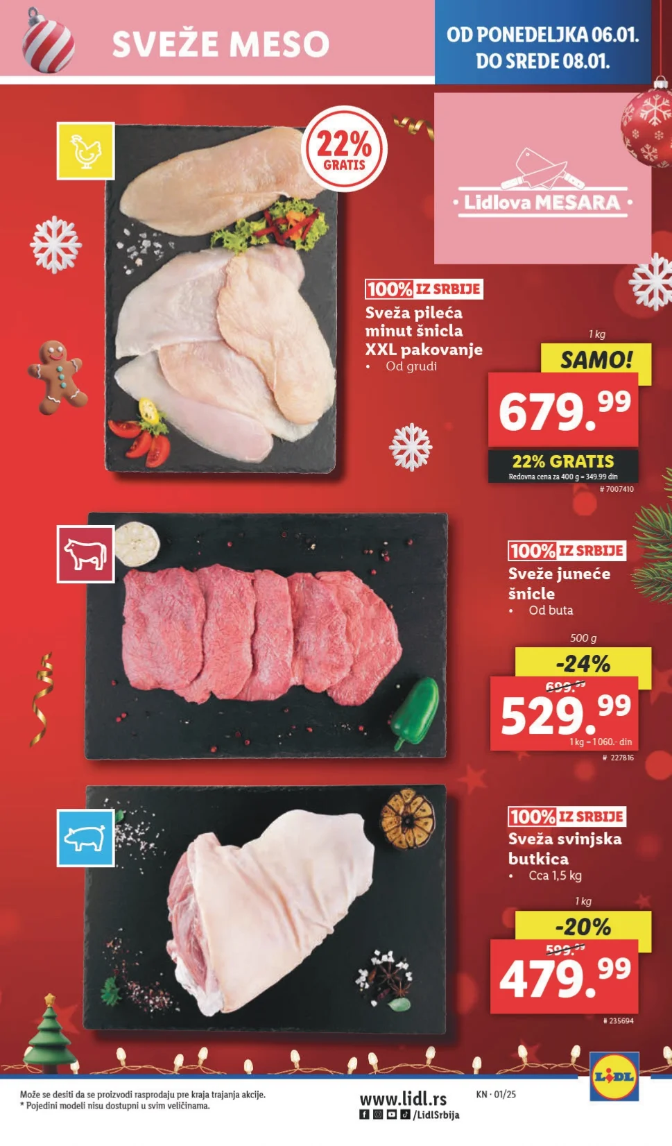 Lidl katalog PREHRANA 2-8.1.2025.