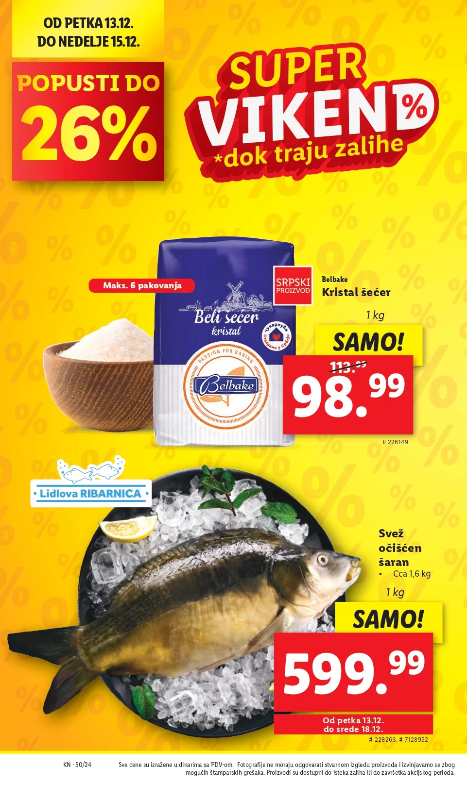 Lidl katalog PREHRANA 12-18.12.2024.