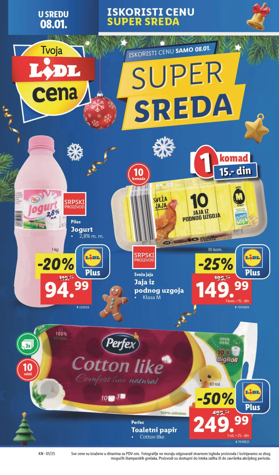 Lidl katalog PREHRANA 2-8.1.2025.