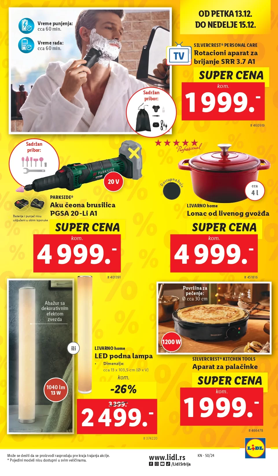 Lidl katalog PREHRANA 12-18.12.2024.