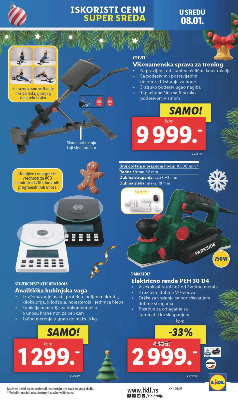 Lidl katalog PREHRANA 2-8.1.2025.