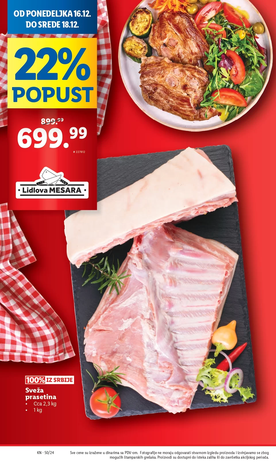 Lidl katalog PREHRANA 12-18.12.2024.
