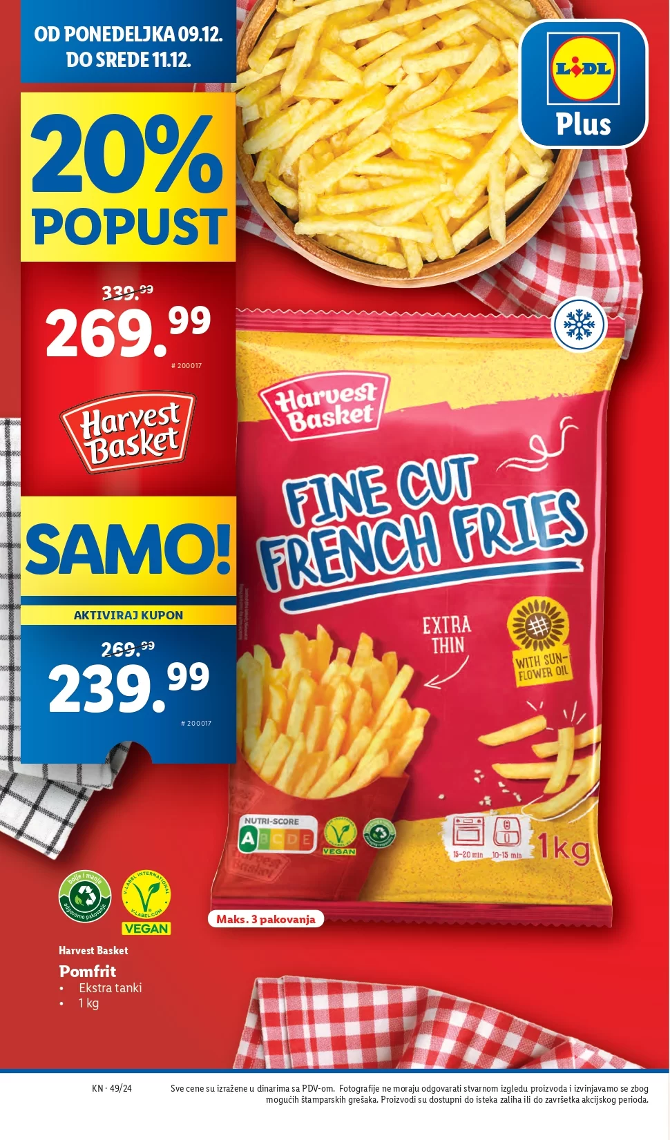 Lidl katalog PREHRANA 5-11.12.2024.