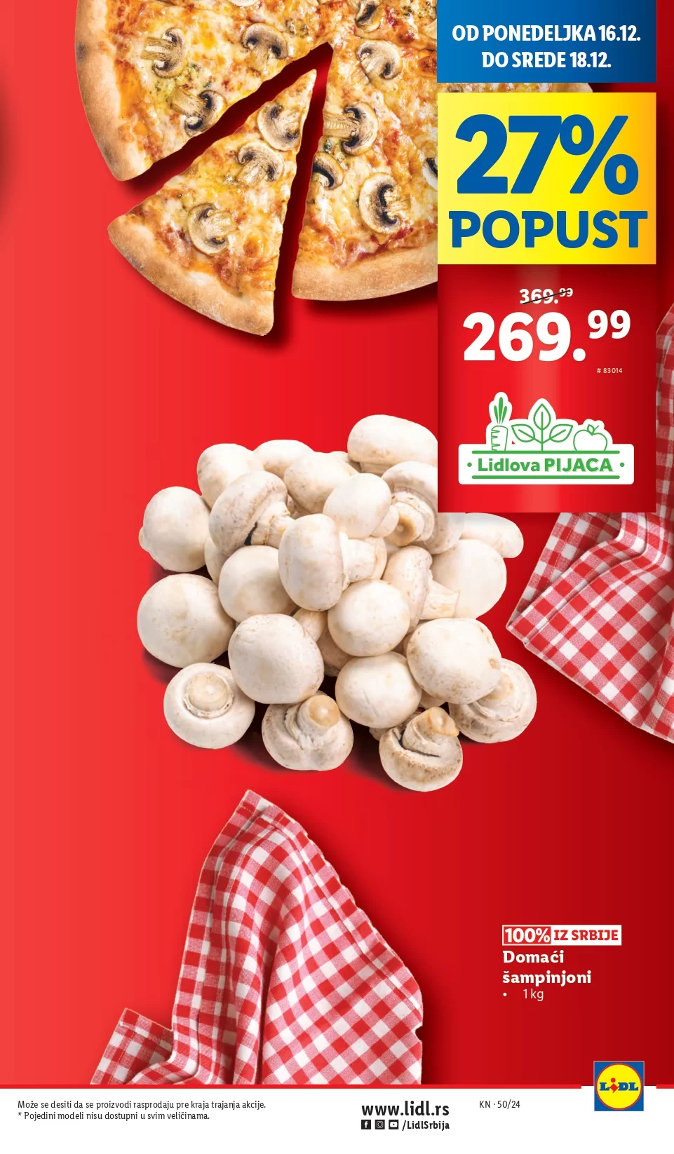 Lidl katalog PREHRANA 12-18.12.2024.