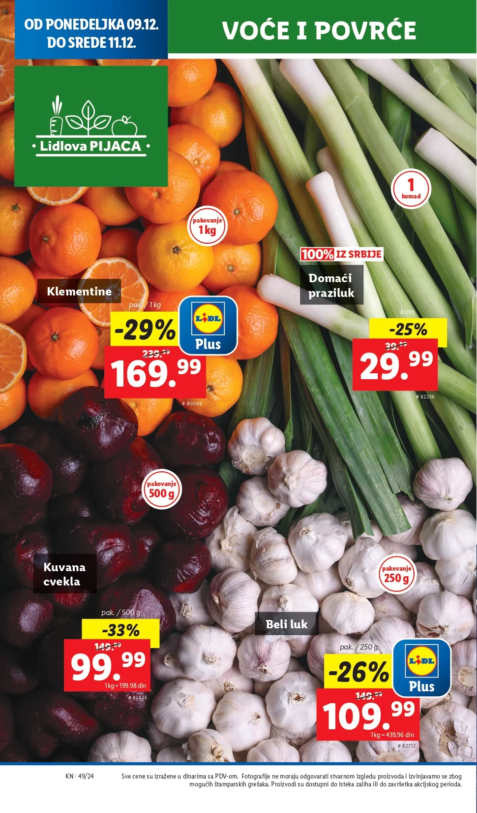 Lidl katalog PREHRANA 5-11.12.2024.