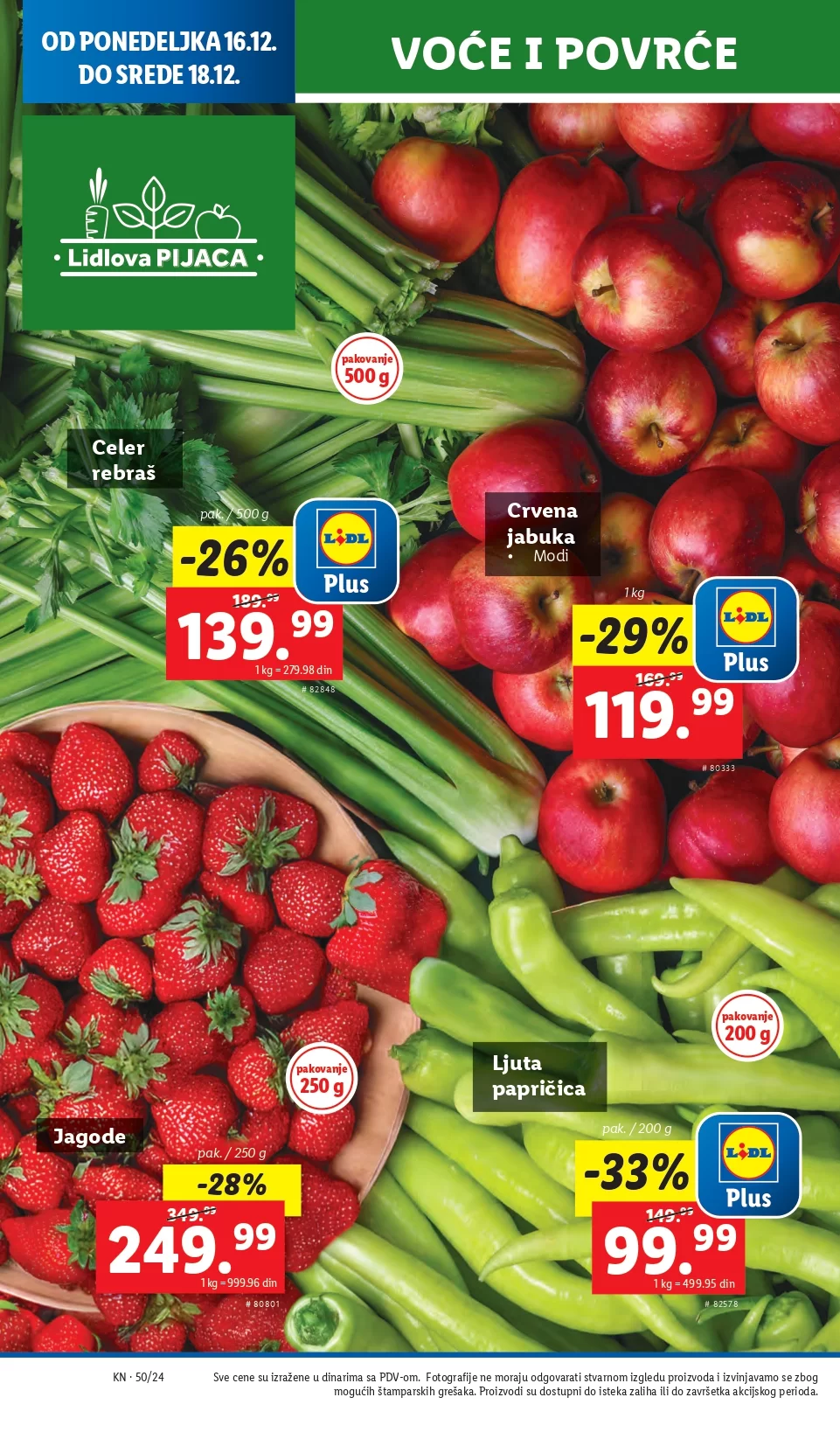 Lidl katalog PREHRANA 12-18.12.2024.
