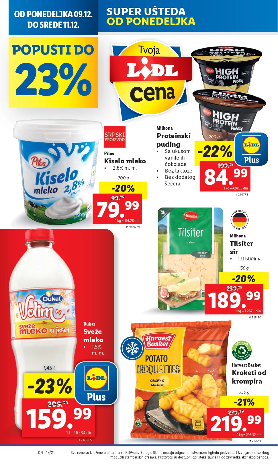 Lidl katalog PREHRANA 5-11.12.2024.