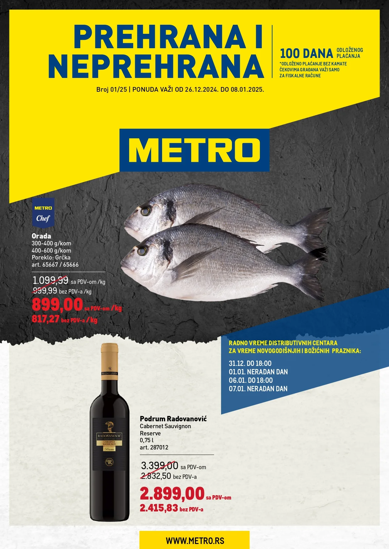 Metro katalog PREHRANA/NEPREHRANA 26.12.2024-8.1.2025.