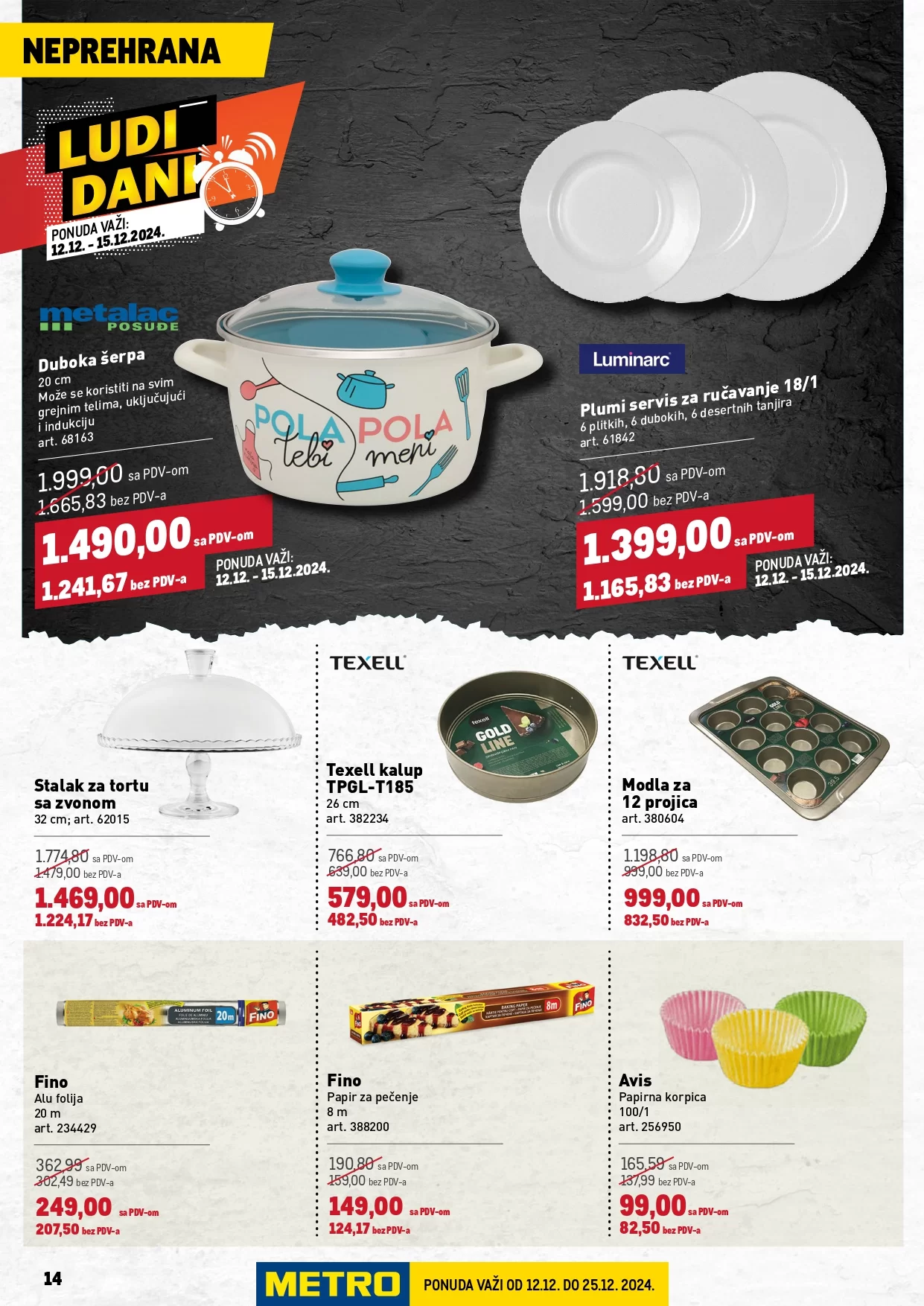 Metro katalog PREHRANA/NEPREHRANA 12-25.12.2024.