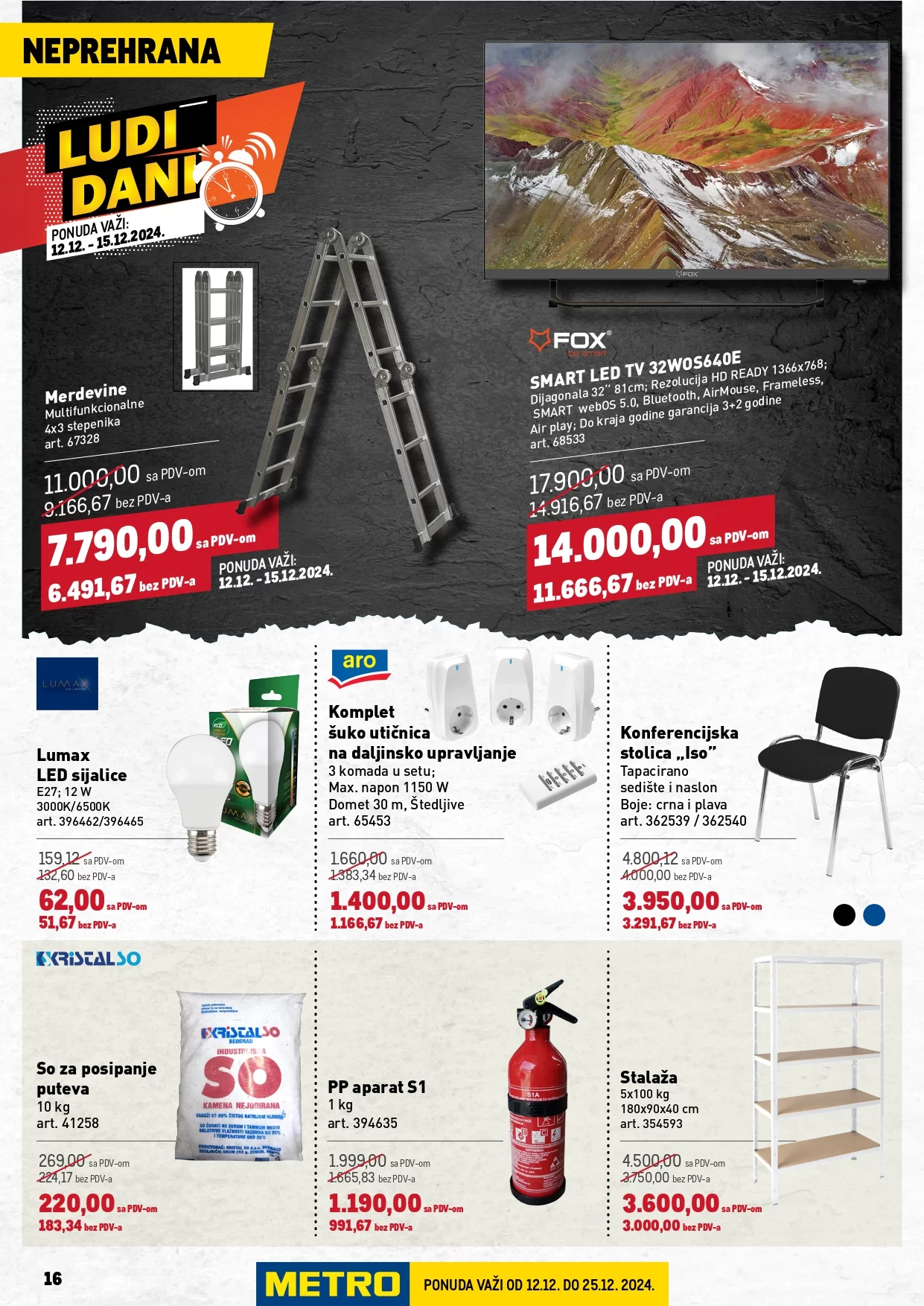 Metro katalog PREHRANA/NEPREHRANA 12-25.12.2024.