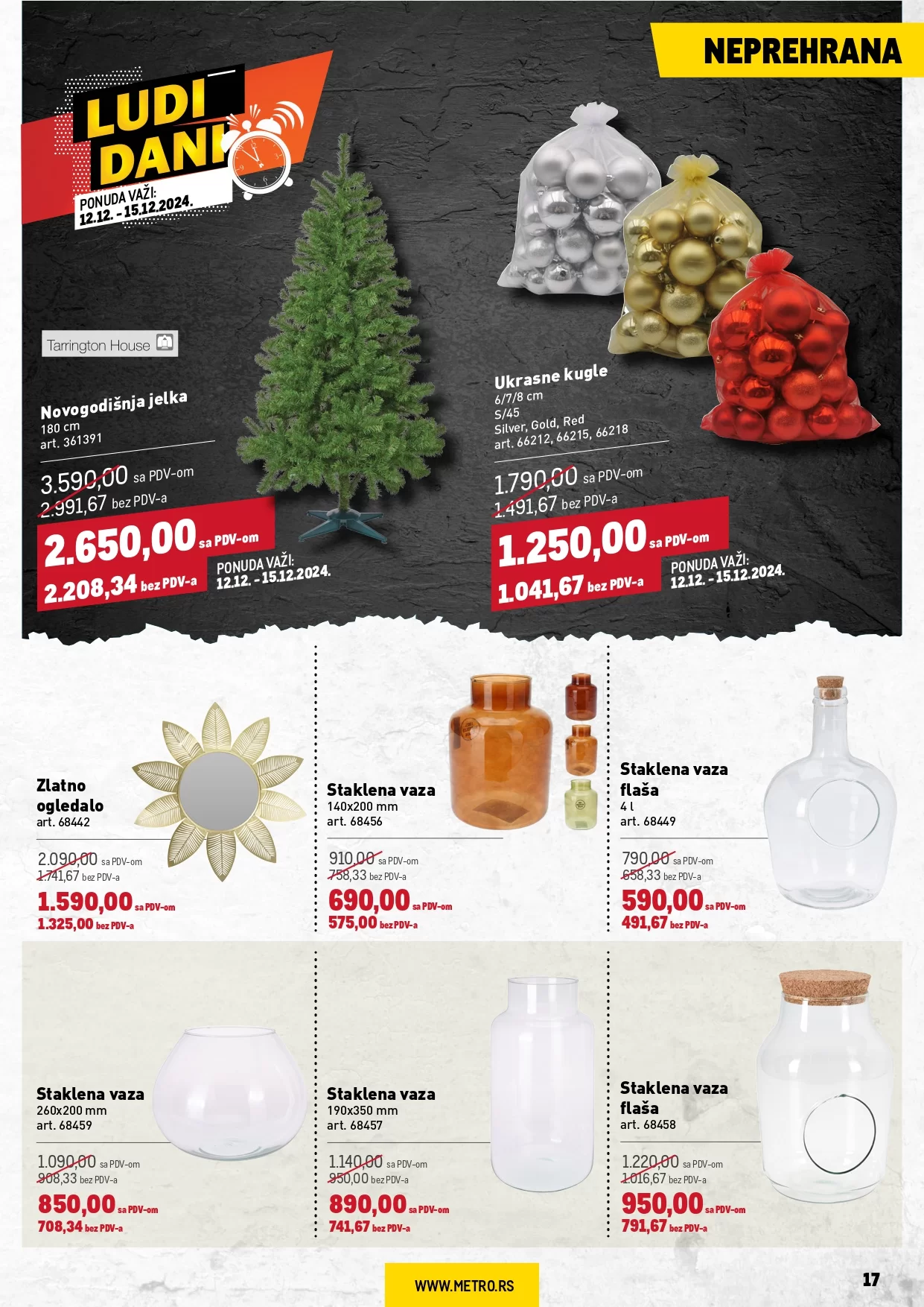 Metro katalog PREHRANA/NEPREHRANA 12-25.12.2024.