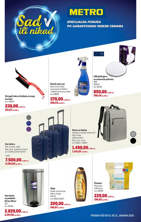 Metro katalog SAD ILI NIKAD 1-31.1.2025.
