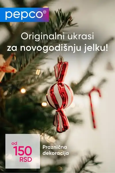 Pepco UKRASI ZA JELKU decembar 2024.