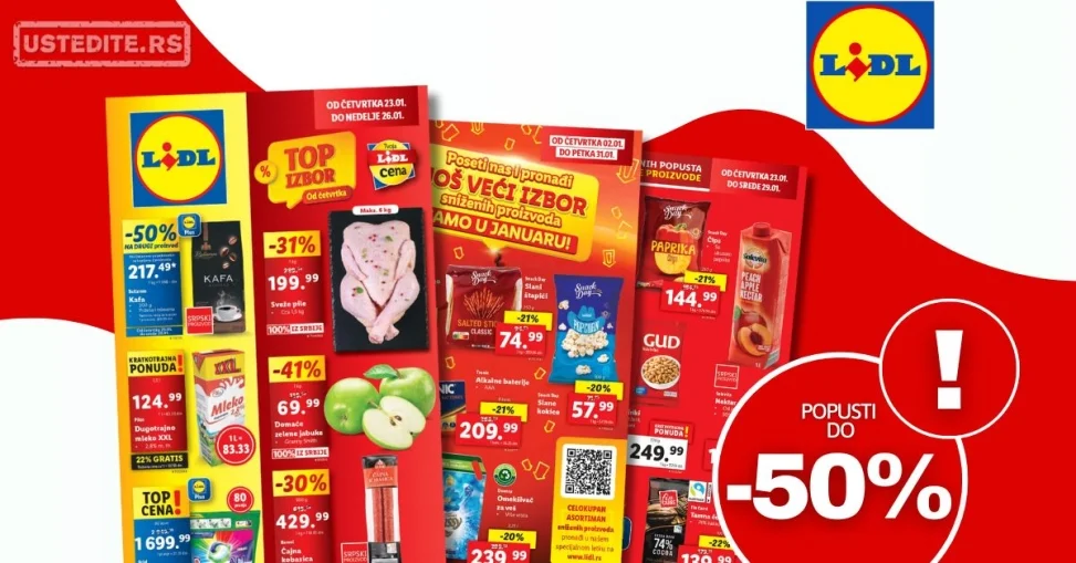 Lidl katalog PREHRANA 23-29.1.2025.