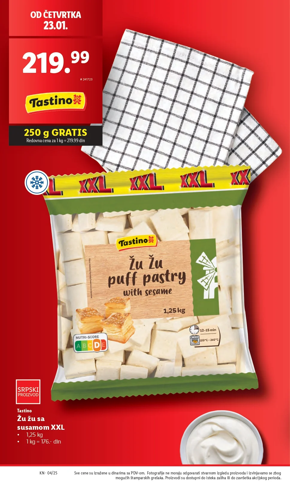 Lidl katalog PREHRANA 23-29.1.2025.