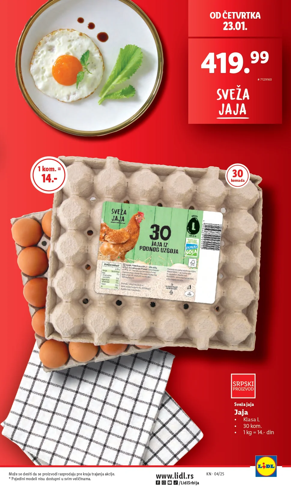 Lidl katalog PREHRANA 23-29.1.2025.