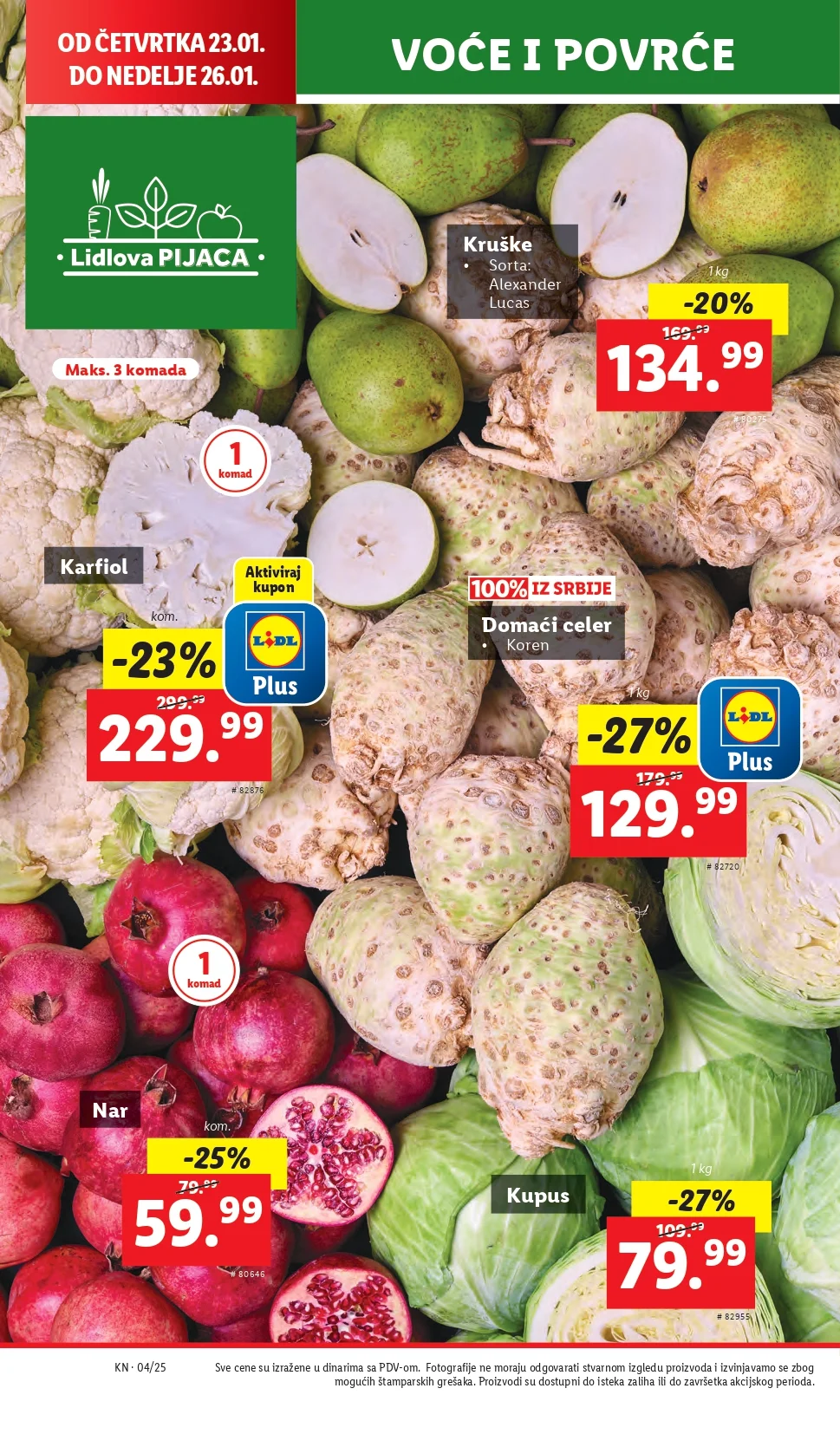 Lidl katalog PREHRANA 23-29.1.2025.