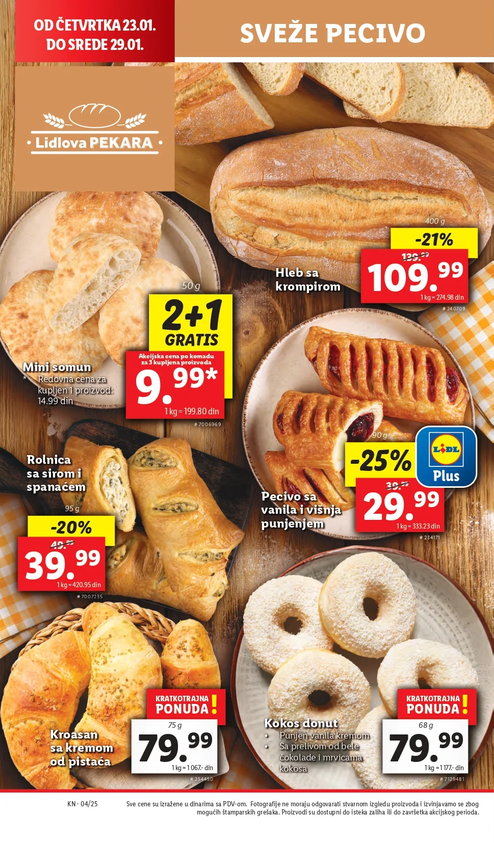 Lidl katalog PREHRANA 23-29.1.2025.