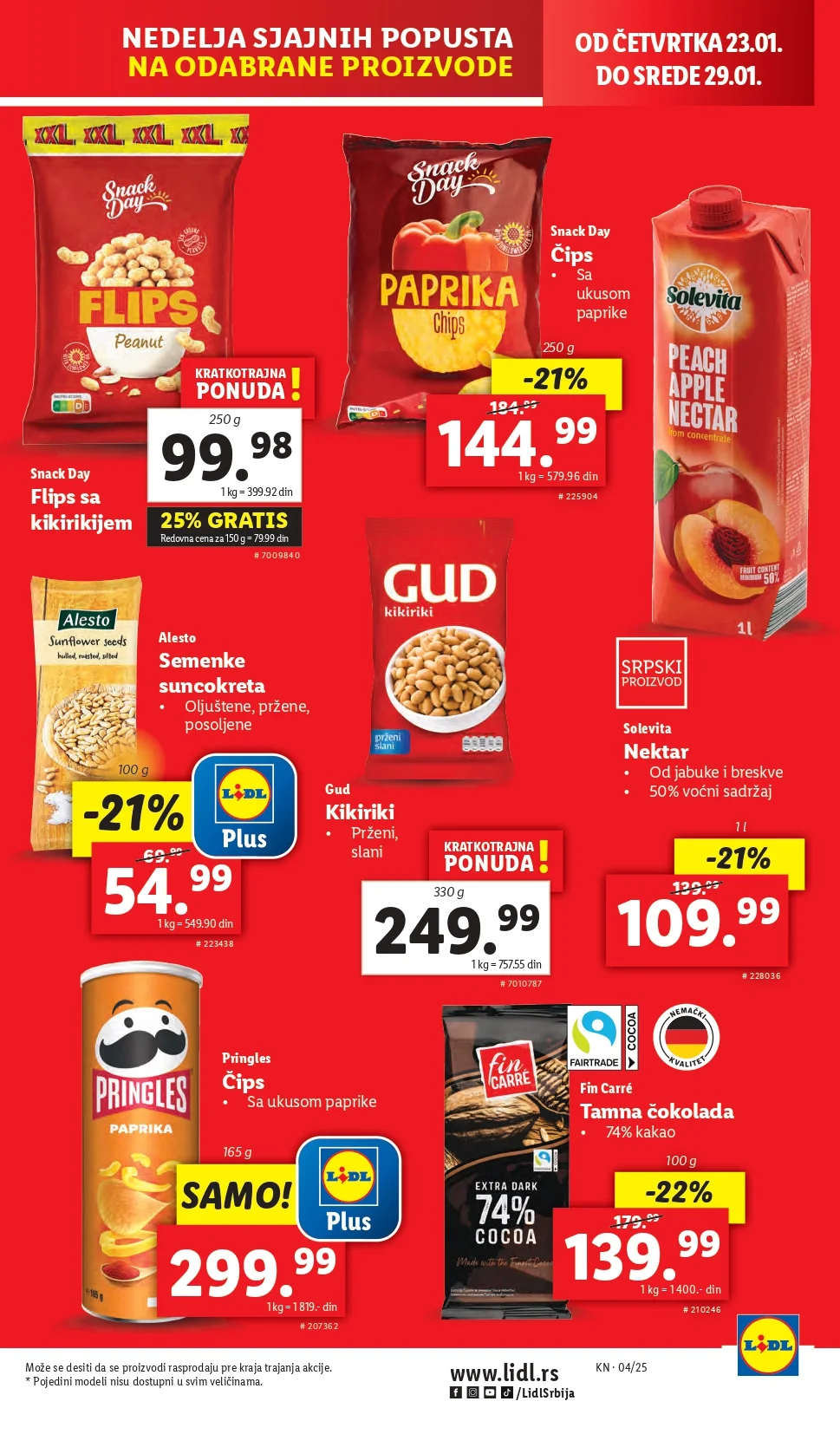 Lidl katalog PREHRANA 23-29.1.2025.
