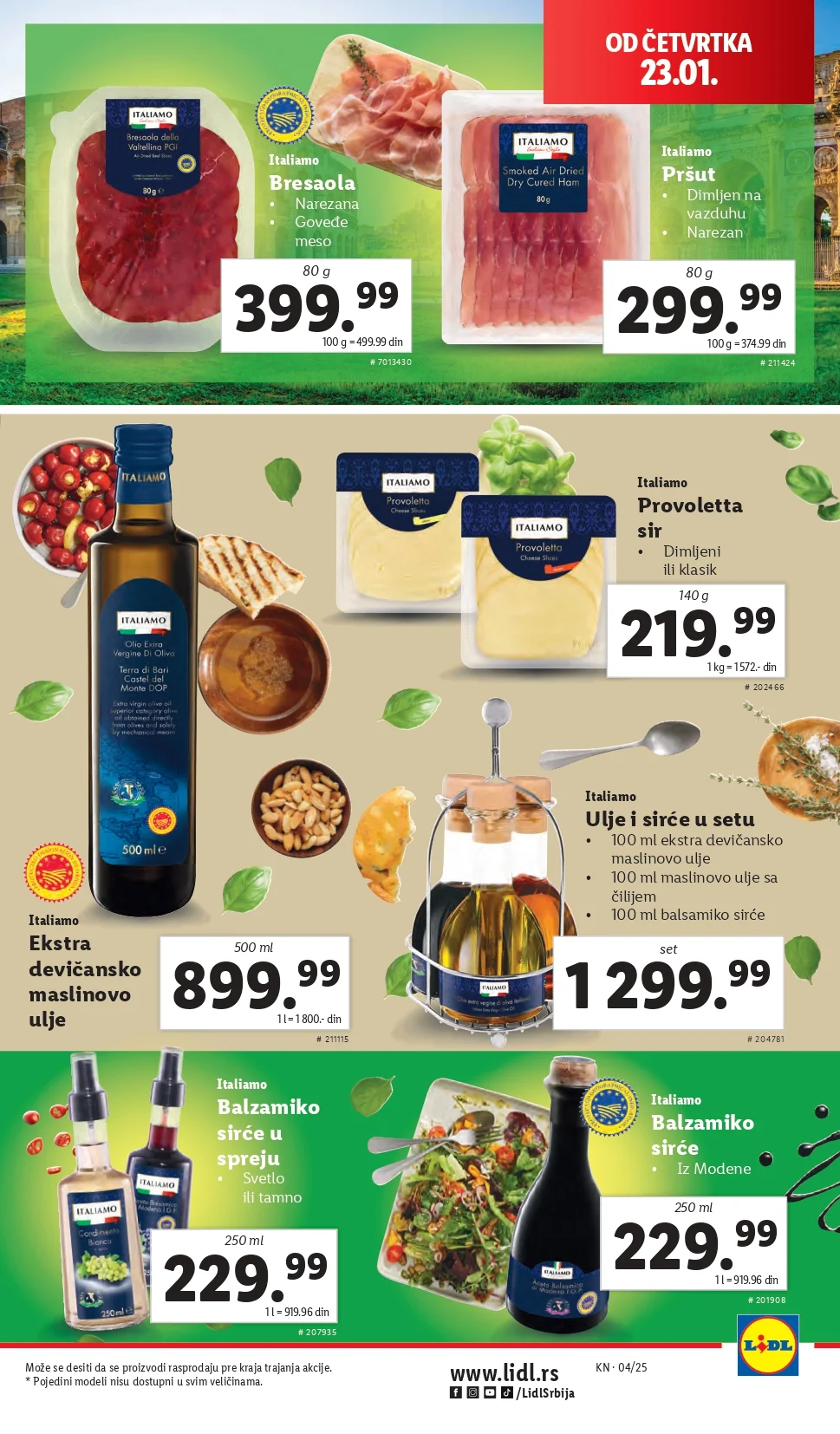 Lidl katalog PREHRANA 23-29.1.2025.