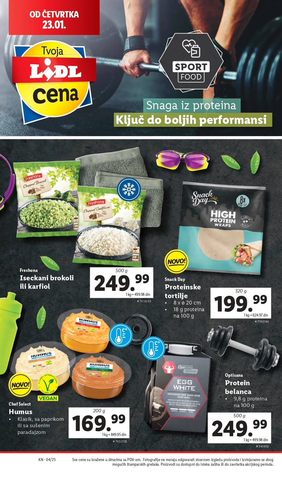 Lidl katalog PREHRANA 23-29.1.2025.