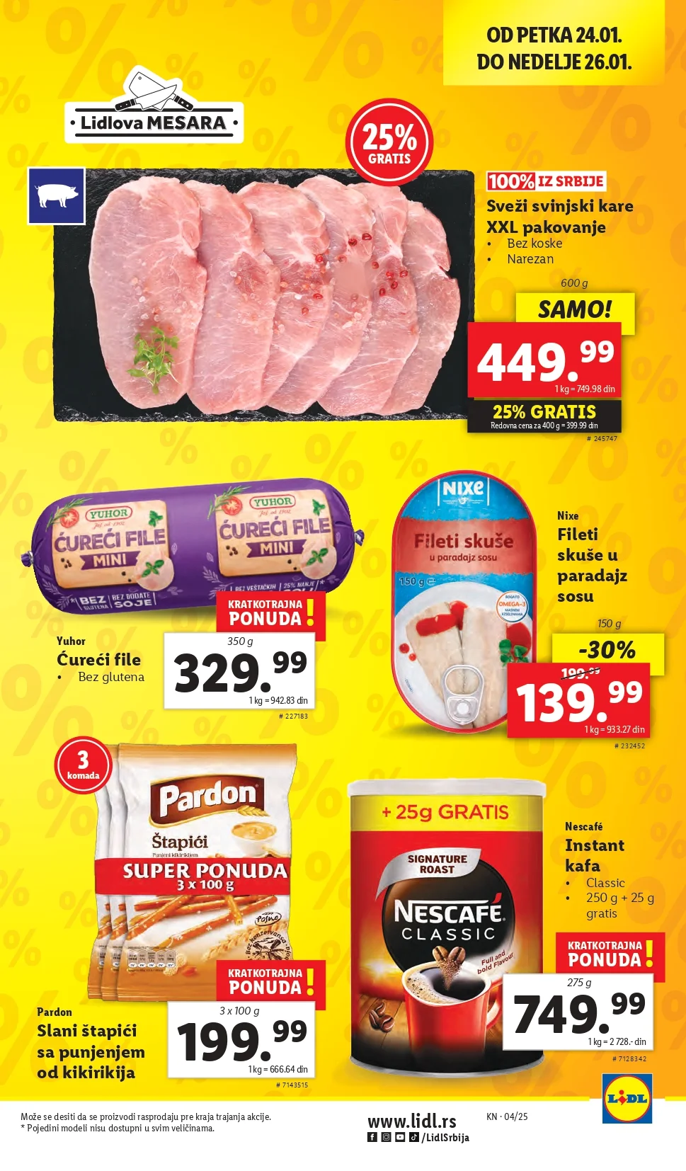 Lidl katalog PREHRANA 23-29.1.2025.
