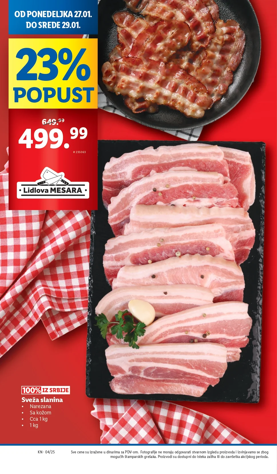 Lidl katalog PREHRANA 23-29.1.2025.
