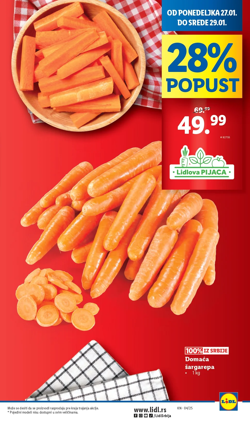 Lidl katalog PREHRANA 23-29.1.2025.