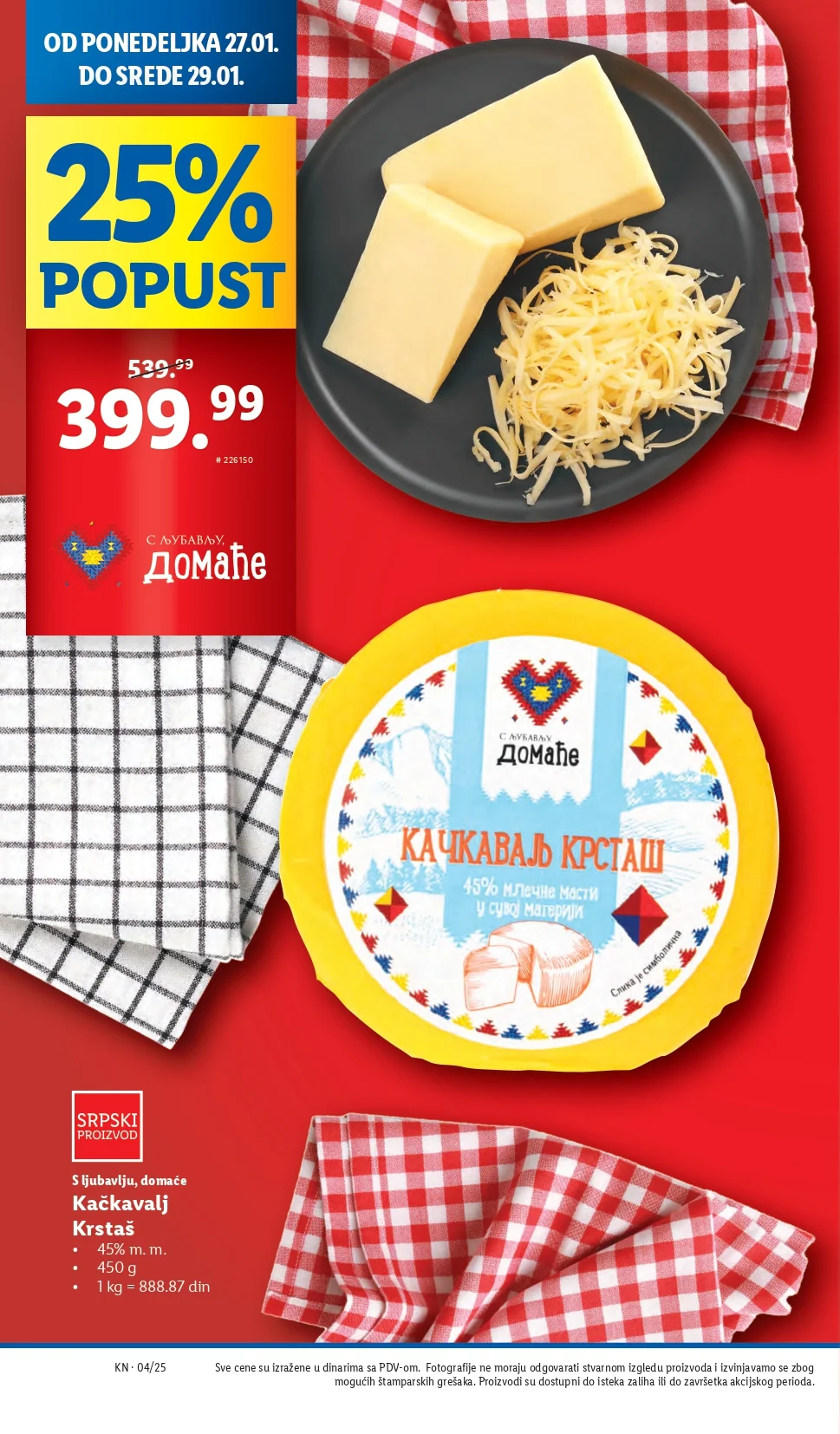 Lidl katalog PREHRANA 23-29.1.2025.
