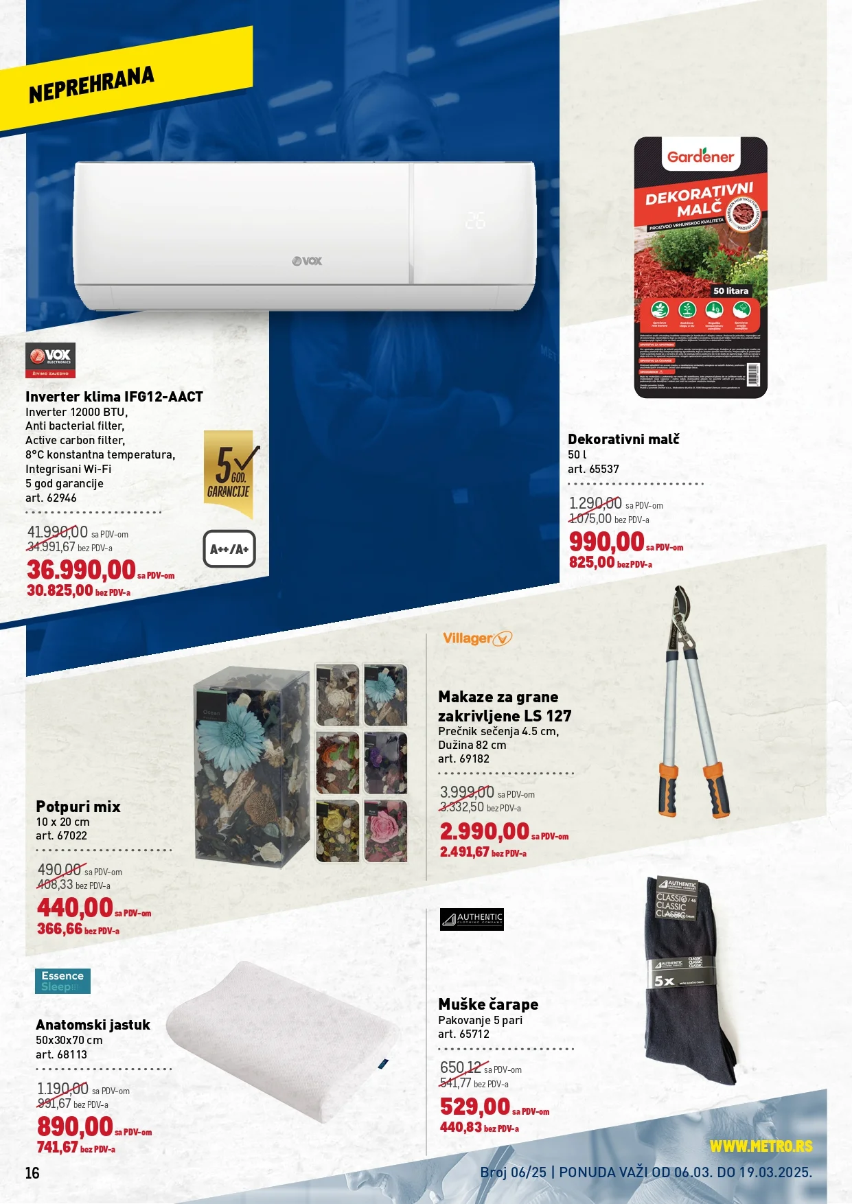Metro katalog PREHRANA/NEPREHRANA 6-19.3.2025.