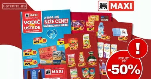 Mega Maxi katalog VODIČ KROZ UŠTEDE 24-30.7.2025.
