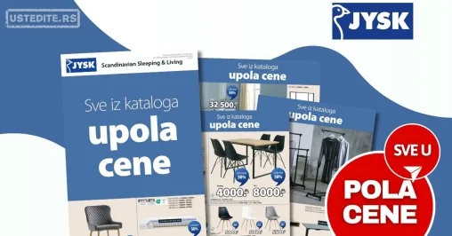 Jysk katalog SVE U POLA CENE 6-19.8.2025.