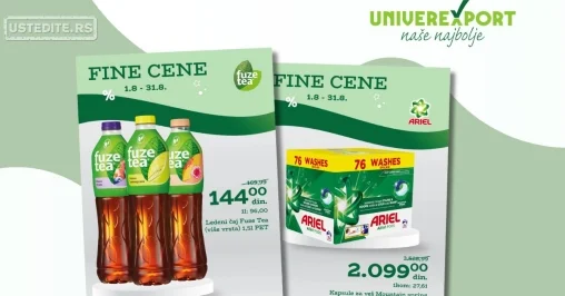 Univerexport FINE CENE 1-31.8.2025.