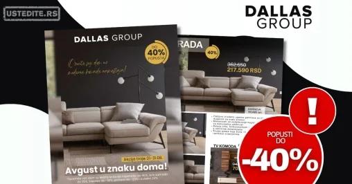 Dallas namještaj katalog 1-31.8.2025.