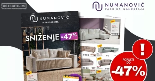 Numanović nameštaj katalog 5-31.8.2025.