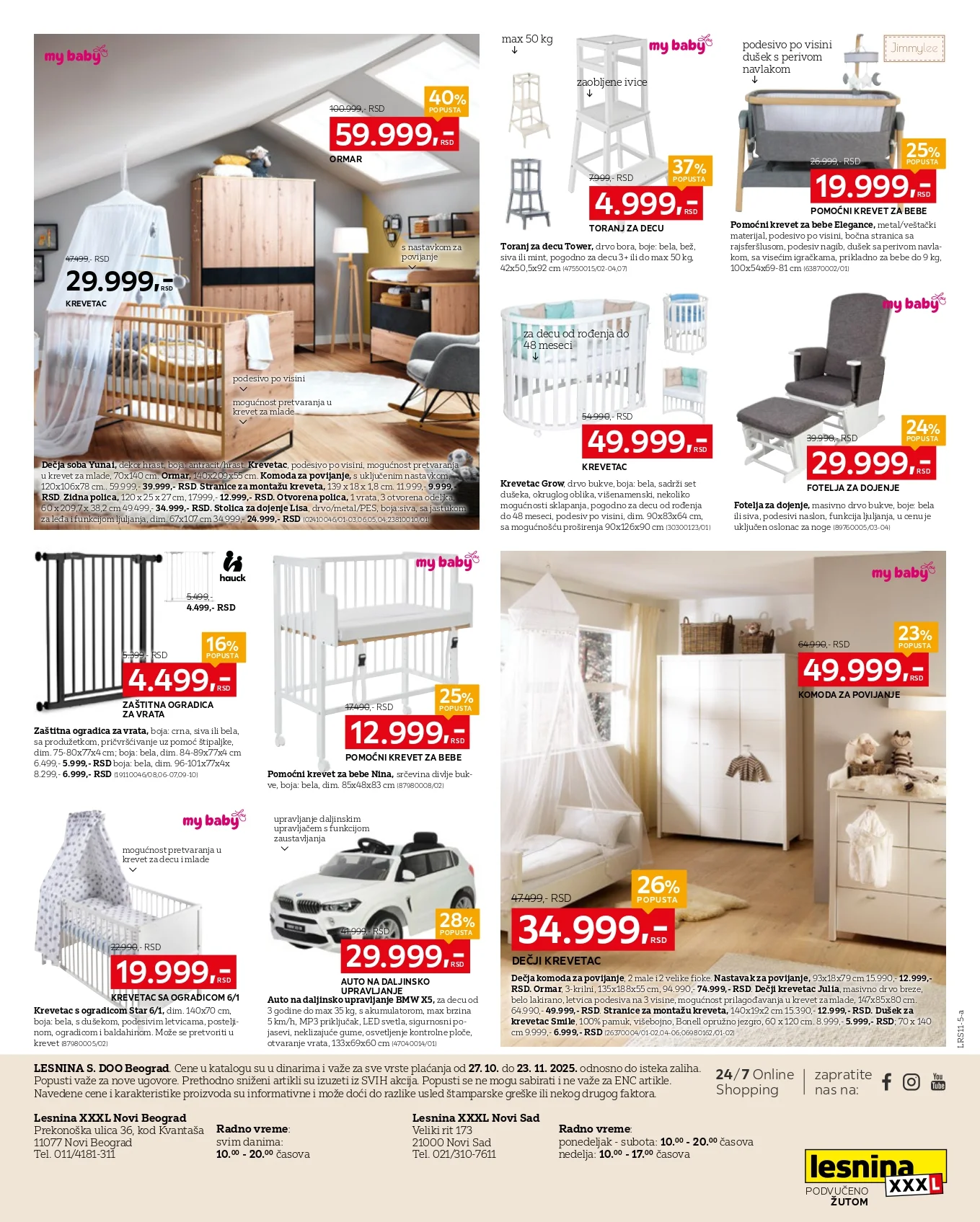 Lesnina XXXL katalog 27.10-23.11.2025.