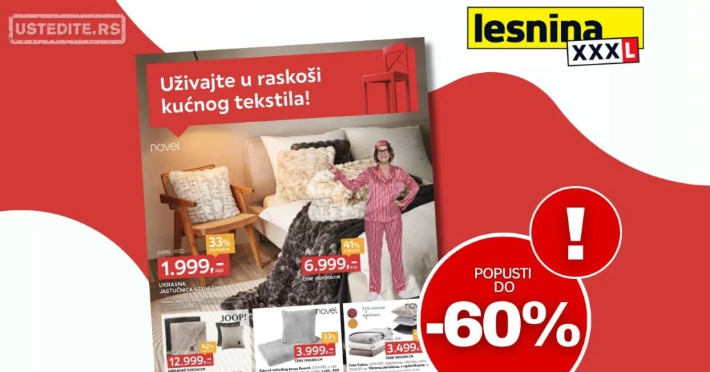 Lesnina XXXL katalog SPECIJAL TEKSTILA 27.10-23.11.2025.