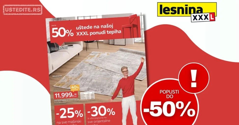Lesnina XXXl katalog SPECIJAL TEPIHA 27.10-23.11.2025.