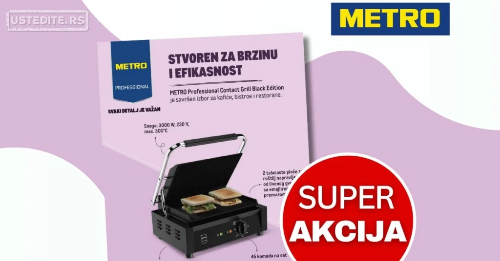 Metro akcija TOSTER 1-30.11.2025.