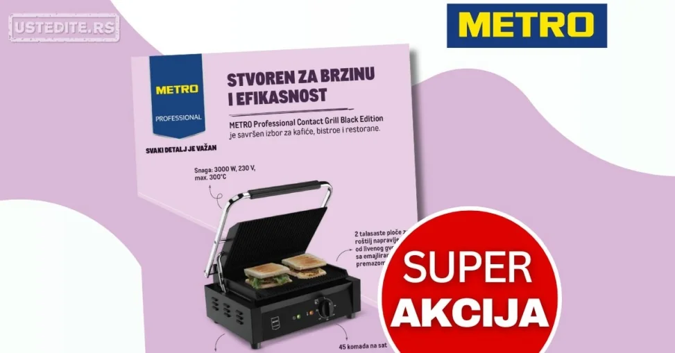 Metro akcija TOSTER 1-30.11.2025.
