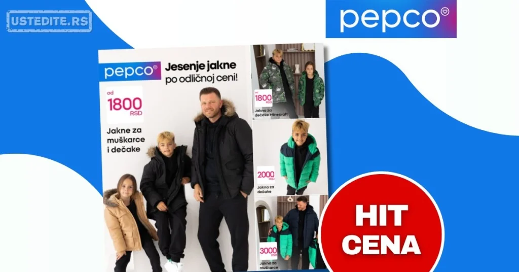 Pepco akcija – jesenje jakne oktobar 2025