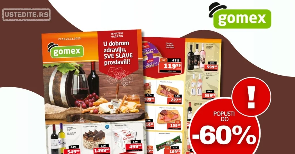Gomex katalog TEMA MESECA 27.10-23.11.2025.