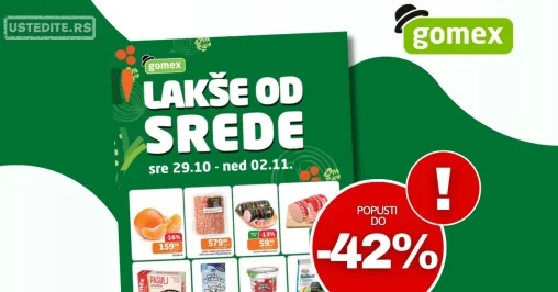 Gomex katalog LAKŠE OD SREDE 29.10-2.11.2025.