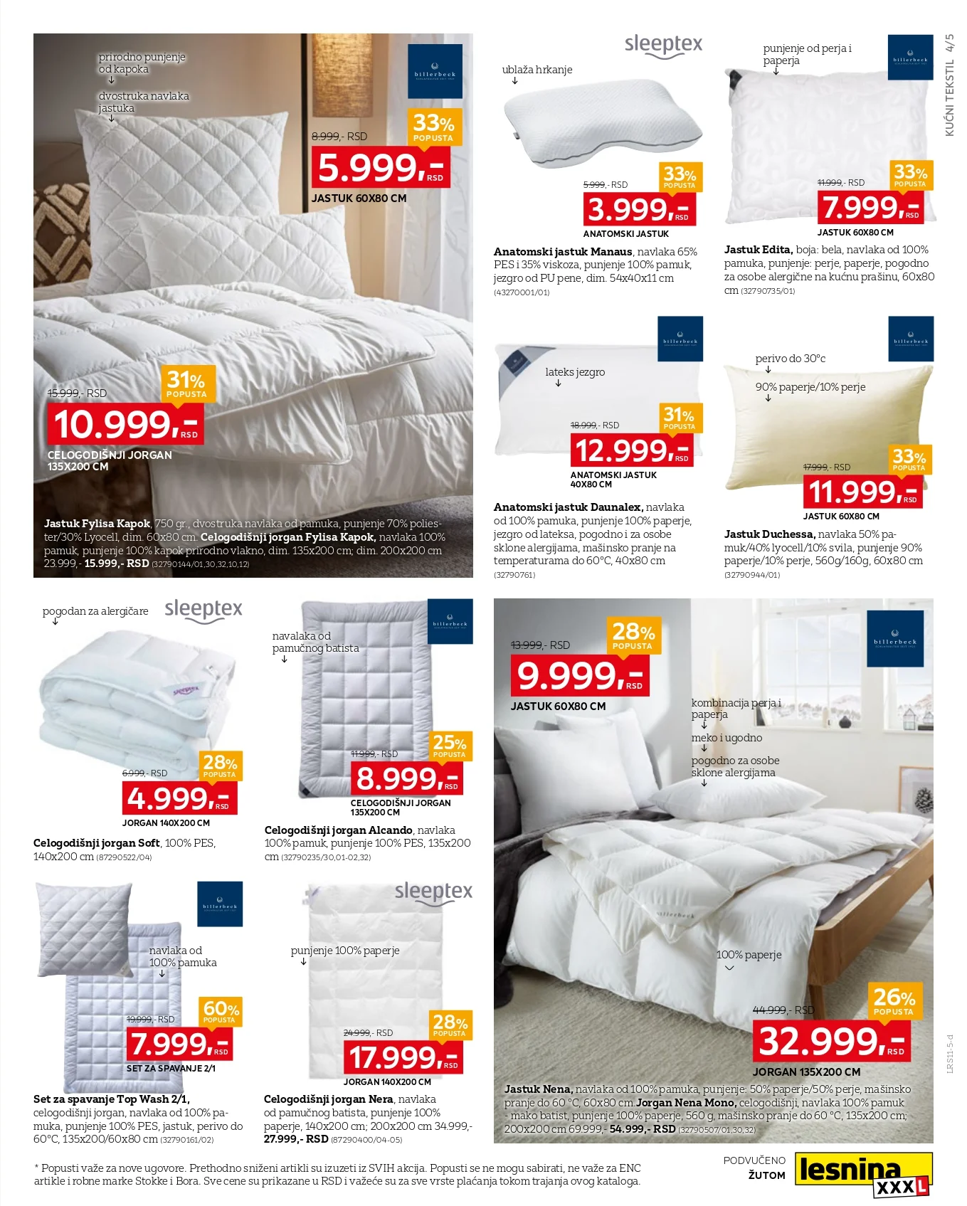 Lesnina XXXL katalog SPECIJAL TEKSTILA 27.10-23.11.2025.