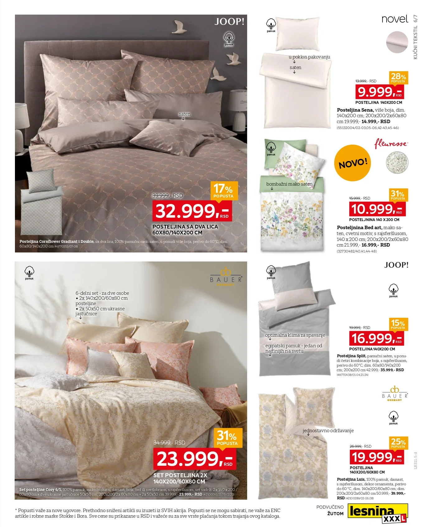 Lesnina XXXL katalog SPECIJAL TEKSTILA 27.10-23.11.2025.