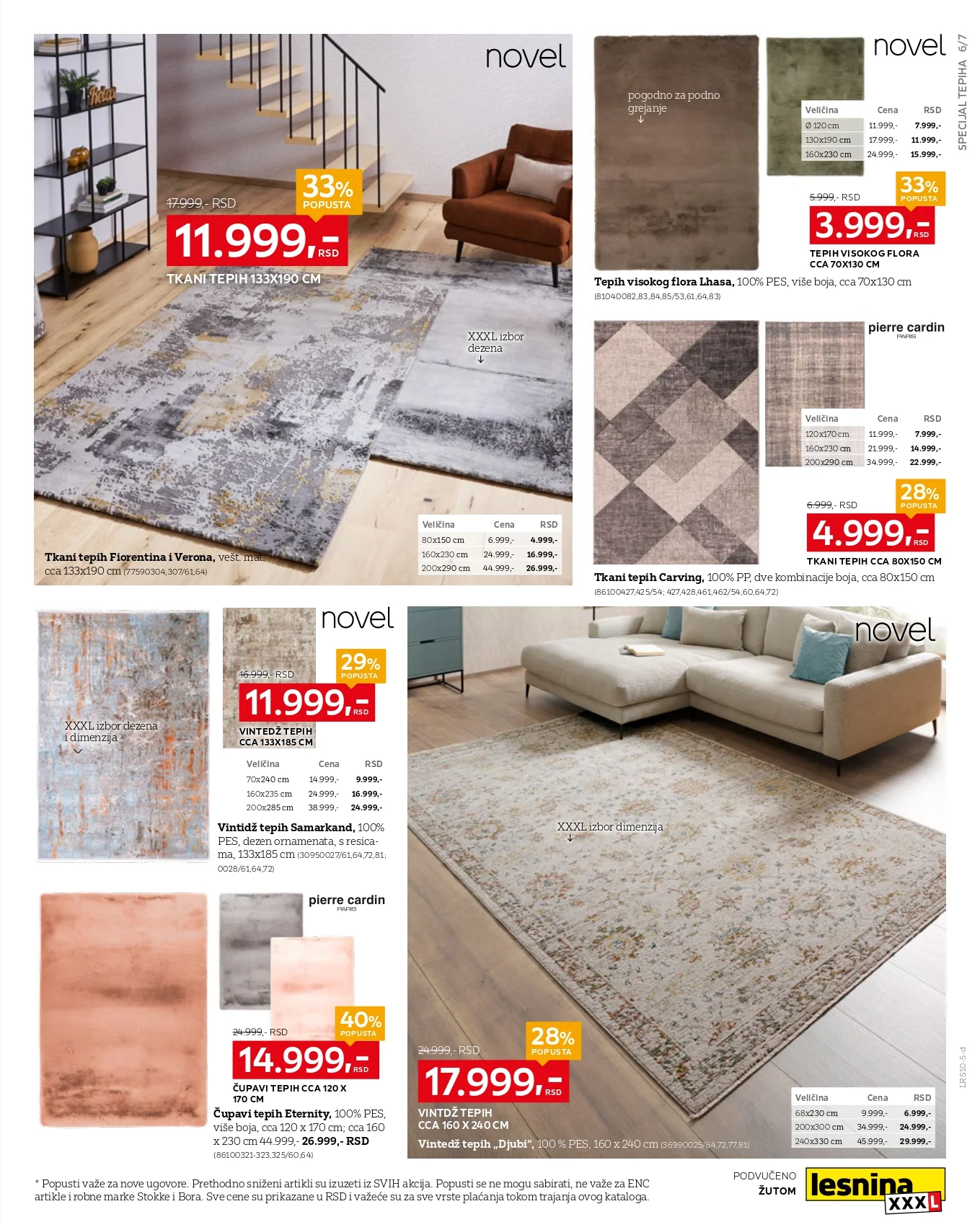 Lesnina XXXl katalog SPECIJAL TEPIHA 27.10-23.11.2025.