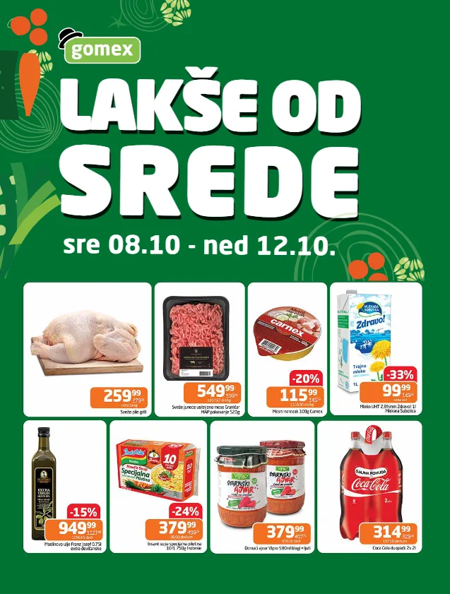 Gomex katalog LAKŠE OD SREDE 8-12.10.2025.